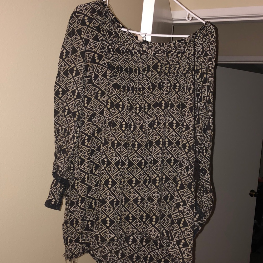 Patterned Free People dress pictured on the right